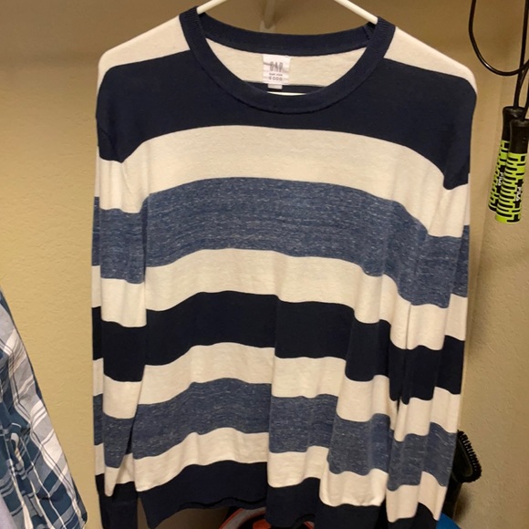 Large Blue Striped GAP sweater - Picture 1 of 2